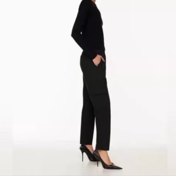Aritzia Babaton Titan Silk & Cotton Blend Cargo Pants Cottagecore Size 10 - Picture 4 of 16